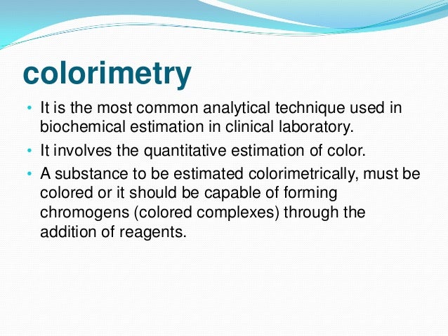 colorimeter units types of colorimeter
